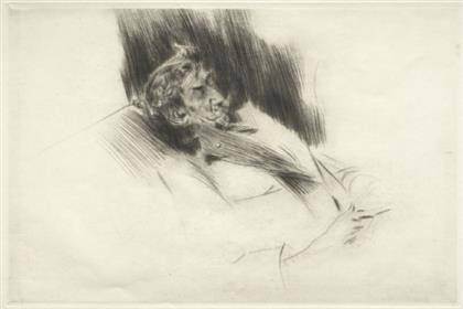 Giovanni Boldini - Whistler Asleep, 1897