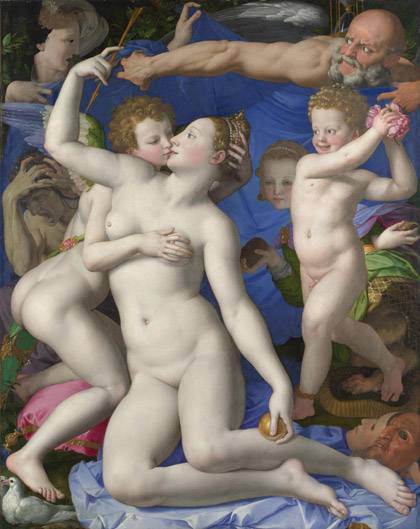 Bronzino - Una alegoría con Venus y Cupido