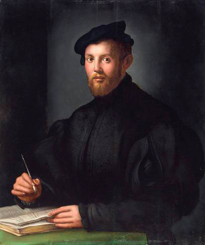 Agnolo Bronzino - Retrato de hombre joven con un libro