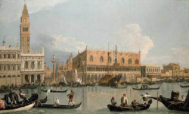 Canaletto - The Molo, Venice, from the Bacino di San Marco