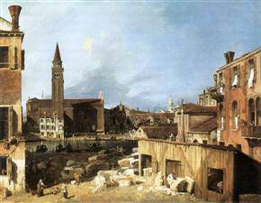Canaletto - The Stonemason's Yard