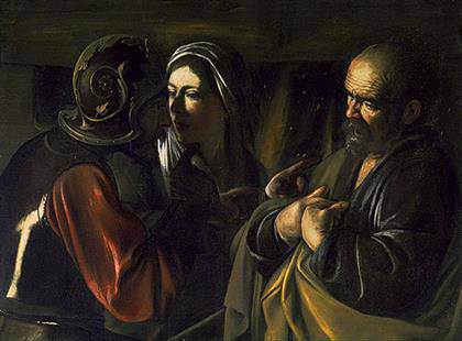 Caravaggio - La Negación de San Pedro