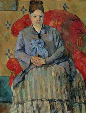 Paul Cézanne - "Madame Cézanne in a Red Armchair"