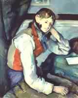 cezanne boy red vest