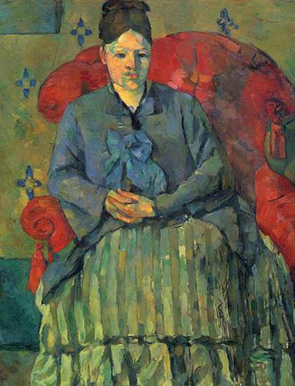 Paul Cézanne - Madame Cézanne en un Sillón Rojo