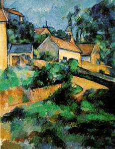 Paul Cezanne - Curva en el camino