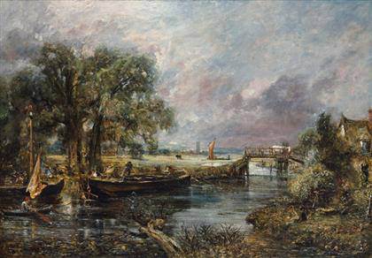 Constable - Boceto para 'Vista del Stour, cerca de Dedham'