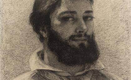 Courbet - Self-portrait (detail)