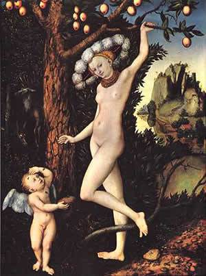 cranach cupid venus