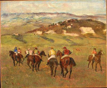 Edgar Degas - Jinetes a caballo