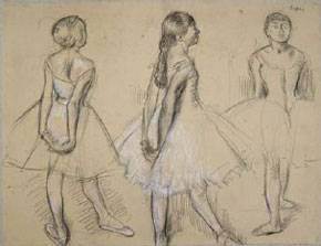 Edgar Degas, Three Studies of a Dancer
