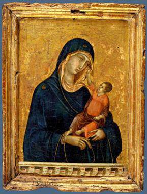 Duccio di Buoninsegna - Madonna and Child (ca. 1300)