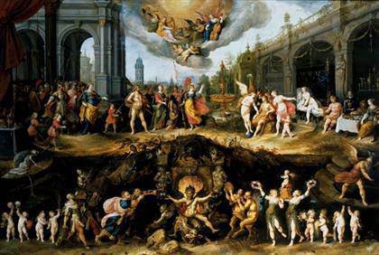 Frans Francken the Younger - Mankind's Eternal Dilemma