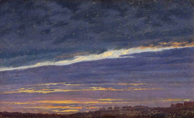 Caspar David Friedrich - Cielo nublado por la tarde