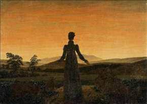 Caspar David Friedrich, Woman before the Setting Sun, ca 1818