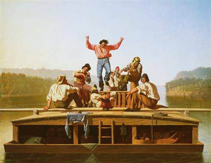 George Caleb Bingham - The Jolly Flatboatmen
