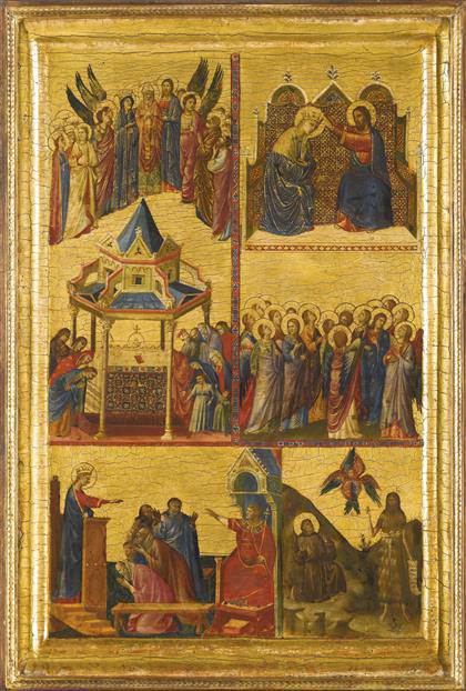 Giovanni da Rimini - Escenas de la vida de la Virgen y otros Santos