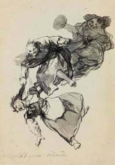 Francisco de Goya - Bajar riñendo