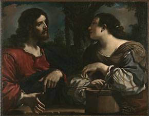 Guercino - Christ and the Woman of Samaria