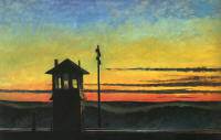 Hopper - railroad sunset