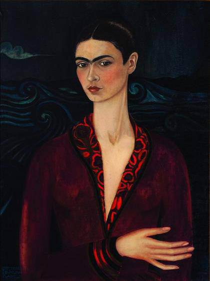 Frida Kahlo -  Autorretrato con Traje de Terciopelo