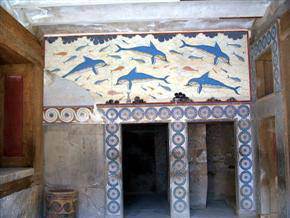 Delfines en el Templo de Knossos