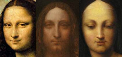 Leonardo - Salvator Mundi - comparison