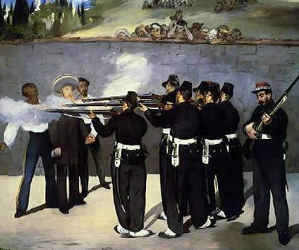 Manet: “La ejecución del Emperador Maximiliano”
