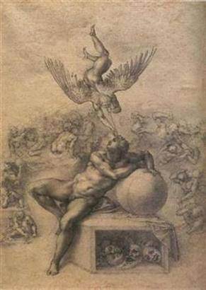 Michelangelo Buonarroti - The Dream of Human Life, c. 1533