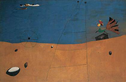 Joan Miró - Paisaje con gallo
