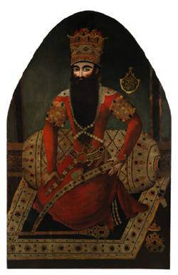 Mizra Baba - Portrait of Fath 'Ali Shah Qajar