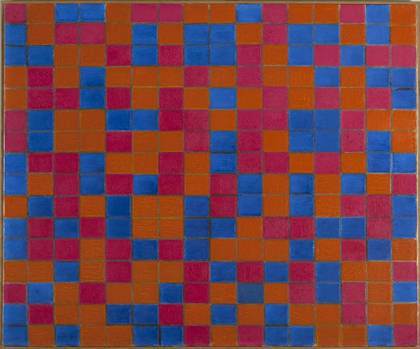 Piet Mondrian - Composición con cuadrícula 8
