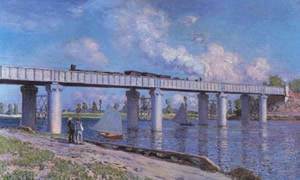 Claude Monet - Le Pont du chemin de fer à Argenteuil