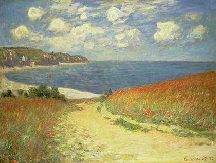 Claude Monet, Camino en los campos de trigo en Pourville