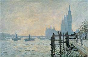 Monet - 'The Thames below Westminster', 1871