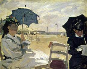 Monet - 'The Beach at Trouville'
