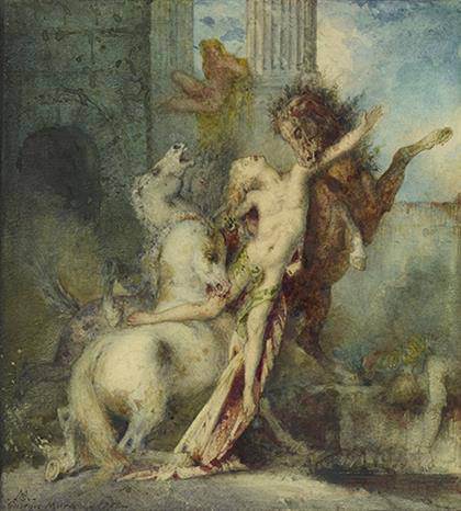 Gustave Moreau - Diomedes devorado por caballos