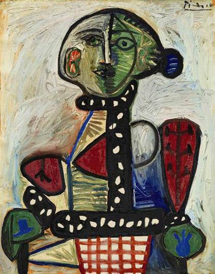Picasso - Femme au chignon dans un fauteuil