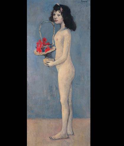 Picasso: Fillette à la corbeille fleurie