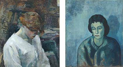 Toulouse-Lautrec (Redhead) / Pablo Picasso (Woman)