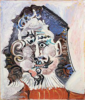 Picasso - Tête d'homme du 17ème siècle de face