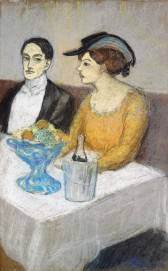 Pablo Picasso: Homme et femme à table