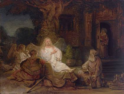 Rembrandt van Rijn Abraham and the Angels