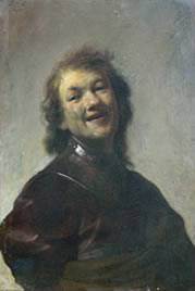 El joven Rembrandt como Demócrito, el filósofo sonriente