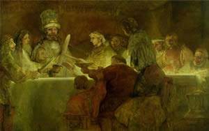 Rembrandt - La conspiración de Claudius Civilus, 1666