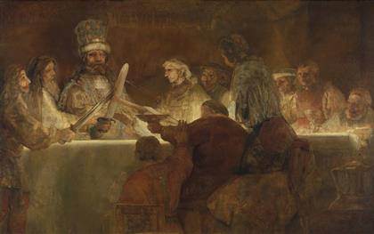 Rembrandt - Conspiración de los Bátavos bajo Claudio Civilis