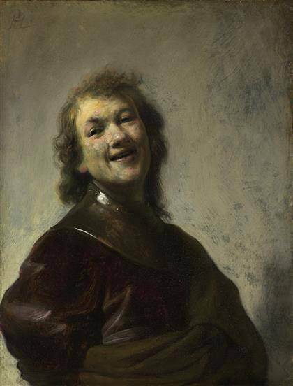 Rembrandt Laughing, about 1628