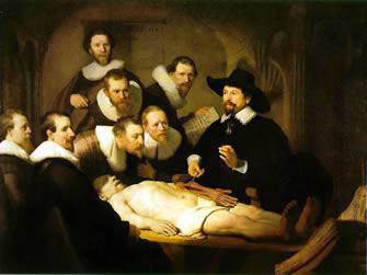 Rembrandt: “La lección de anatomía del doctor Nicolaes Tulp”