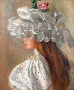 Pierre-Auguste Renoir: Femme au chapeau blanc