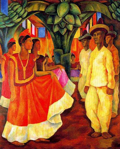Diego Rivera - Dance in Tehuantepec (Baile in Tehuantepec)